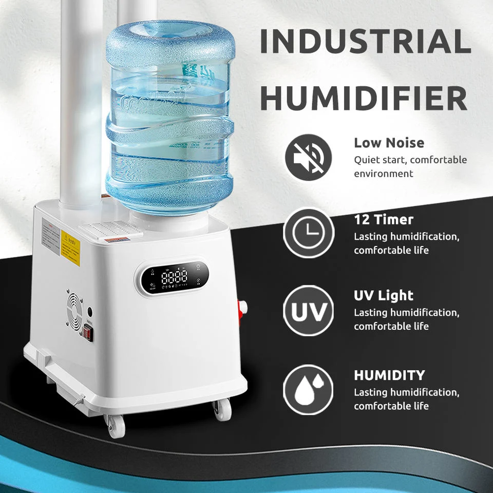 10 Heads 5000ml Industrial Automatic Humidifier UV Disinfection Ultrasonic Mist Maker