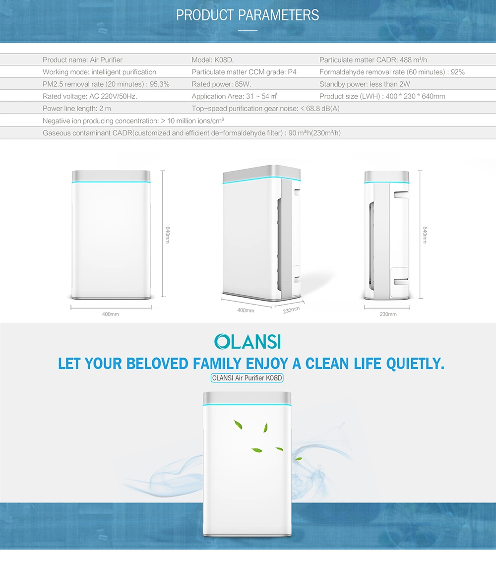 Ozone Generator 7 Stages Purification Humidifier Home Office Air Purifier HEPA Filter Air Filter Medical